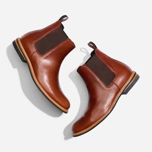 Nisolo All-Weather Chelsea Boot Size 12 Brandy